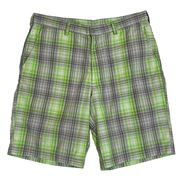 PGA Tour Other - PGA Tour Men's Golf Shorts Size 34 Pro Series Green Gray Plaid